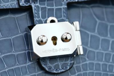 wholesale quality sac a depeches 21 alligator n7 bleu tempete phw